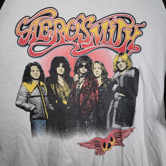 Aerosmith Graphic Raglan Tee B&W - Size XL - Picture 1 of 4